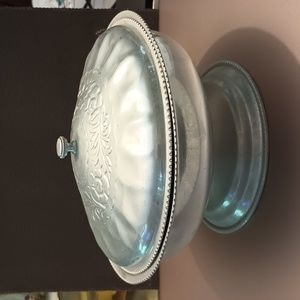 Vintage Aluminum serving dish with lid